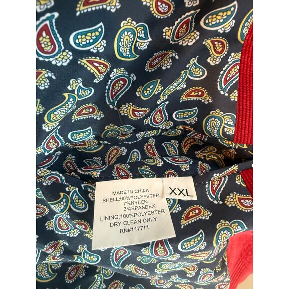 Alan Flusser Red Corduroy Blazer Men’s 46R XL - Picture 4 of 4